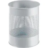 Durable Corbeille à papier - métal - 14,7 L - Ø 260 x H 315 mm - gris