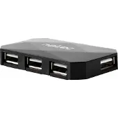 Natec NHU-0647 hub d'interface USB 2.0 480 Mbit/s Noir