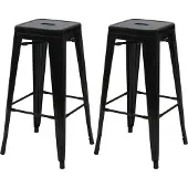 MCW Tabouret de bar -A73 (lot de 2)
