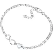 Elli Bracelet 'Herz' argent