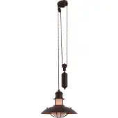 Naeve Cottage Lampe à suspendre E27 Ø35cm brun
