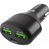 Natec Coney 2xusb 1xusb-c 48w Car Charger Argenté One Size / EU Plug 220V