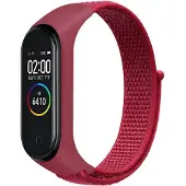 Cover-Discount Xiaomi Mi Band - Bracelet en nylon velcro rouge (Nylon), Sangles de montre, Rouge