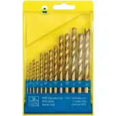 VOREL Ensemble de forets en titane - - 2.0-8.0 mm - 13 pièces - Pour métal - Durabilité accrue - Précision de perçage