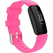 Cover-Discount Fitbit Inspire 2 - Bracelet de remplacement en silicone rose (Silicone), Sangles de montre, Pink