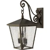 Elstead Lighting Applique murale d'extérieur rétro « Royal Bronze » E14 60 W Trellis