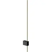 Maytoni Pars Applique Murale Led Intégrée Noir, Or 3000k