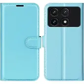 Screen Guard Professional Housse cuir Xiaomi Poco F6 Pro Leather Guard (Xiaomi Poco F6 Pro), Coque pour téléphone portable, Bleu, Noir