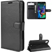 Screen Guard Professional Housse cuir LG K20 Leather Guard (K20), Coque pour téléphone portable, Noir
