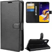 Screen Guard Professional Housse cuir Asus ZenFone 5 / 5Z Leather Guard (Asus Zenfone 5Z), Coque pour téléphone portable, Noir