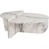 Skye Decor , Orion - Freesia Marble, table basse, 100 % MELAMINE COATED CHIPBOARD, Freesia Marble, 90 x 60 x 30 cm