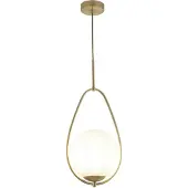 Searchlight Lampe suspendue en verre blanc Avalon