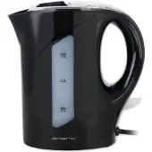 Emerio Bouilloire 1 litre – Protection contre la surchauffe – Arrêt automatique – Indicateur de niveau d’eau – 900 W – WK-121616.1 – Noir