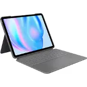 Logitech Combo Touch - Clavier et étui - avec trackpad - rétroéclairé - Apple Smart connector - QWERTZ - Suisse - gris oxford - pour Apple 13-inch iPad Air (M2, M3)
