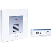 M-E Modern-Electronics Set complet pour Sonnette sans fil FG5.2 200 m blanc, argent