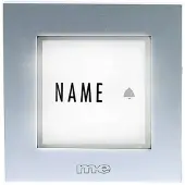 M-E MODERN-ELECTRONICS Plaque de sonnette simple KTB-1 S argent 12 V/1 A (KTB-1 S)