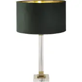 Searchlight Lampe de table design Scarborough or avec capuchon vert
