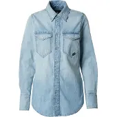 G-Star Chemise Slim Western - Bleu clair - Femmes