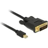 DeLOCK Mini DisplayPort — DVI (0.50 m), Câble vidéo, Noir
