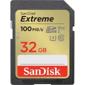 SanDisk Extreme (32 Go, SDHC, U3, UHS-I), Carte mémoire, Or, Noir, Jaune