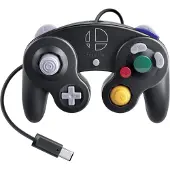 Nintendo Game Cube Super Smash Bros Switch Controller Argenté