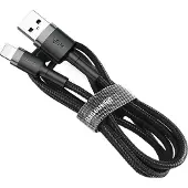 Baseus Câble Lightning Usb Cafule 1,5A 2M (Szaro-Czarny)