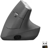 Logitech MX Vertical (Sans fil), Souris, Noir