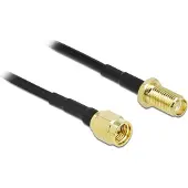 DeLOCK Câble d'antenne SMA - SMA mâle vers SMA femelle - 50 Ohm