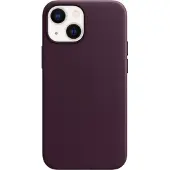 Apple iPhone 13 mini Back Cover avec MagSafe Cuir Cerise Noire