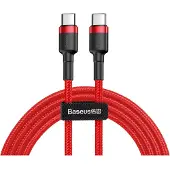 Baseus Câble Usb-C vers Usb-C Pd Cafule Pd 2.0 Qc 3.0 60W 2M (Rouge)