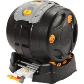 Hozelock Composteur rotatif EasyMix 2en1 – tambour amovible – récupération jus de compost