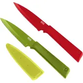 Kuhn Rikon - Set De 2 Petits Couteaux De Préparation Colori+ Vert Et Rouge - Multicolore