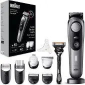 Braun BeardTrimmer BT9420 Mouillé & sec Noir, Gris