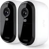 Arlo Essential 3 Lot de 2 (1920 x 1080 Pixels), Caméra réseau, Blanc