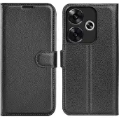 Screen Guard Professional Housse cuir Xiaomi Poco F6 Leather Guard (Xiaomi Poco F6), Coque pour téléphone portable, Noir