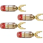 OEHLBACH Solution Spade - Connecteur pour haut-parleur - fourchette - or
