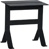 Hubsch Table d'appoint pliante noire