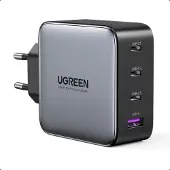 UGREEN USB-A+3xUSB-C 100W GaN Tech Fast Wall Charger EU Black