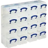Really Useful Box Box 0.3CORG Boîte de rangement 0.3CORG 16x 0,3 l transparent 37,5 x 12,5 x 31,0 cm