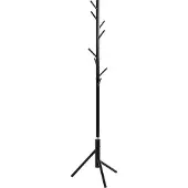 Haku Portemanteau , 8 crochets de 5 kg chacun, Ø 480 x H 1730 mm, tube d'acier laqué, noir