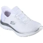 SKECHERS Baskets basses 'Summits- Diamond Dream' argent / blanc
