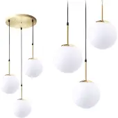 Toolight Lampe Suspendue APP656-3CPR Gold