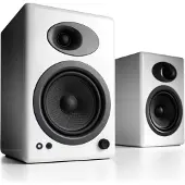 Audioengine A5+ - Haut-parleurs - pour PC - étagère - 100 watt (Totale) - 2 voies - blanc très brillant