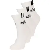 Adidas Chaussettes de sport '3-Stripes Linear' noir / blanc
