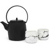 Bredemeijer 153014 Ceramic Teapot Set With 4 Cups Argenté