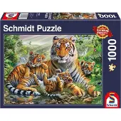 Schmidt Jeux Jeux tigre et chiots, 1000 pièces