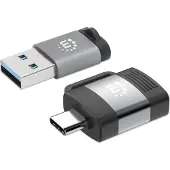 Manhattan 356329 2er Set USB-C auf USB-A & USB-A auf USB-C-Adapter