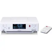Ginza.se KCR-190WH - Radio de cuisine DAB+/FM avec Bluetooth, éclairage LED et minuterie - Blanc