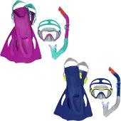 Multimarca Kit De Plongée Des Jeunes Croisés