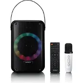 Lenco Karaoke Lautsprecher BTC-060BK, schwarz Kabelloses Microphone